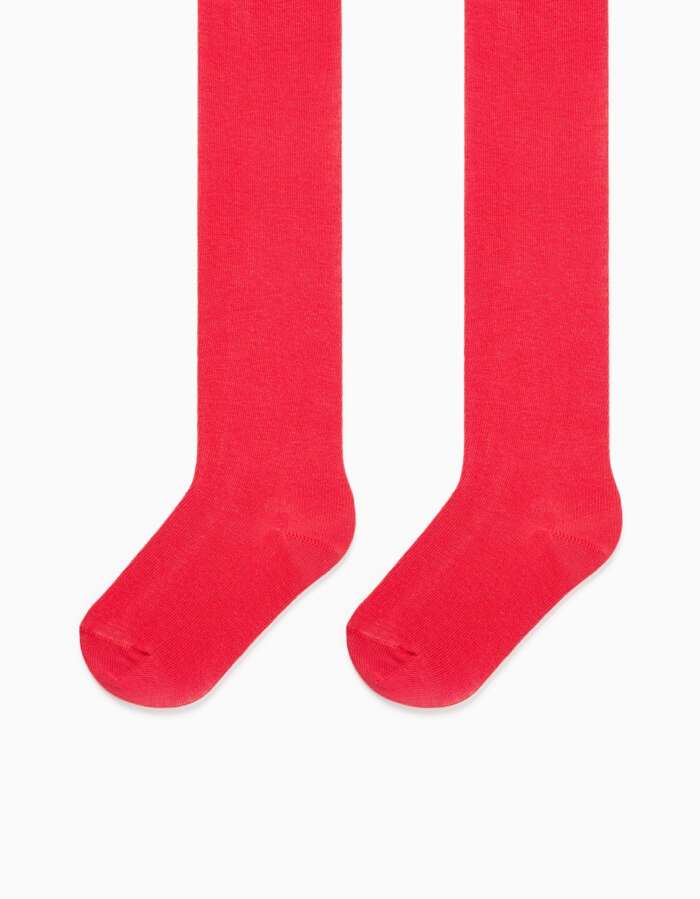 Anti-Pilling Tights for Baby Girls, Red – Image 1