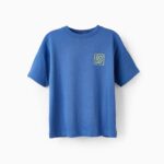 T-SHIRT EN JERSEY DE COTON POUR GARÇON 'SURF', BLEU