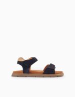 SANDALE EN LTH BLEU FONCÉ 30 – Image 4