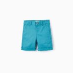 SHORT CHINO TWILL BLEU 12/18M