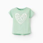 T-SHIRT MC JERSEY VERT CLAIR 12/18M