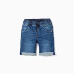 SHORT TRICOT BLEU DENIM 9/10