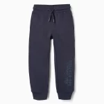 Pantalon de Jogging Garçon en Polaire 'Gas Station' Bleu Foncé