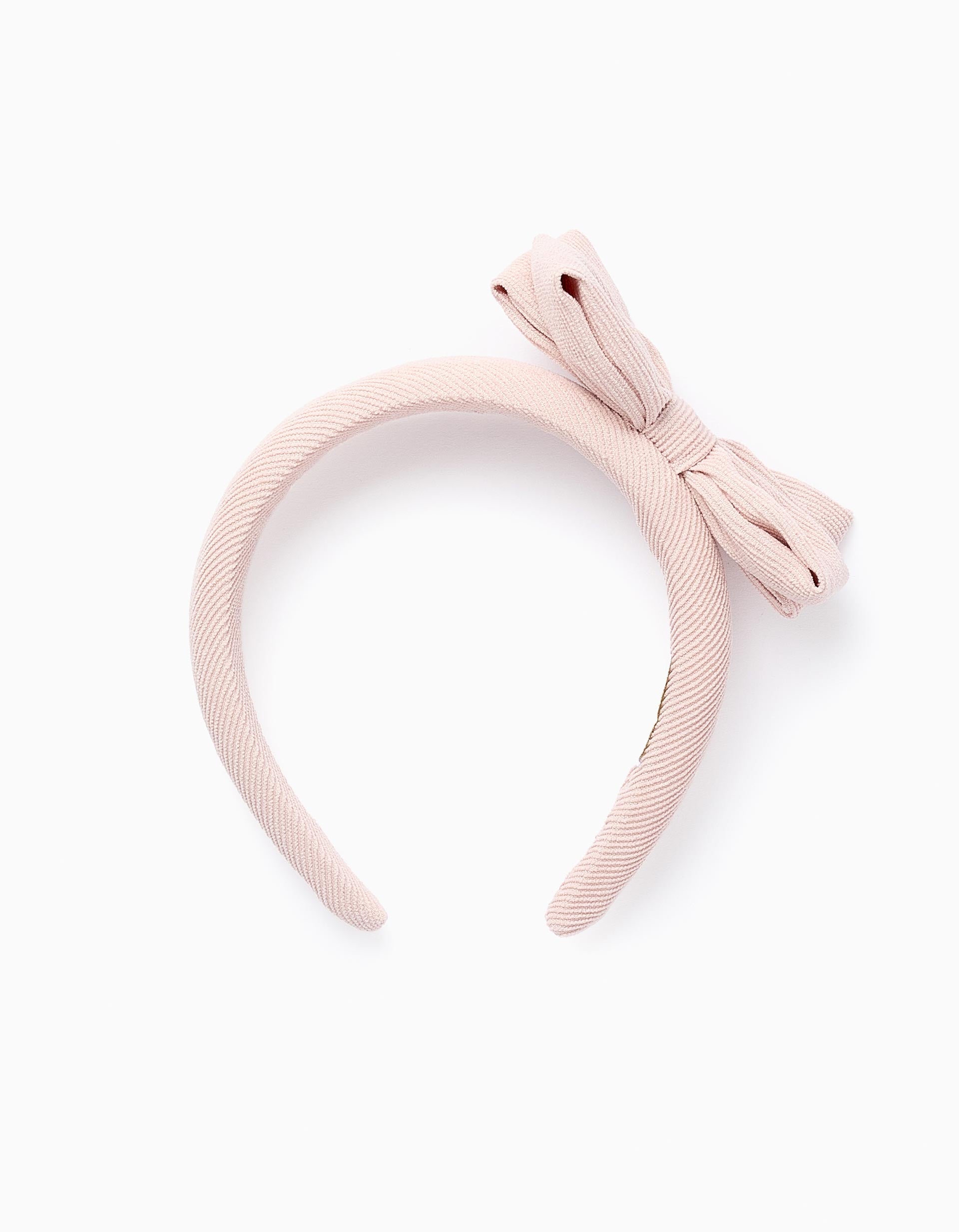 07112024672d0d1dd05e8.jpeg Bandeau rembourré avec nœud pour bébé et fille, rose – Image 1