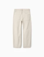 Pantalon sergé garçon 'Slim Fit', Beige – Image 2