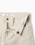 Pantalon sergé garçon 'Slim Fit', Beige – Image 4