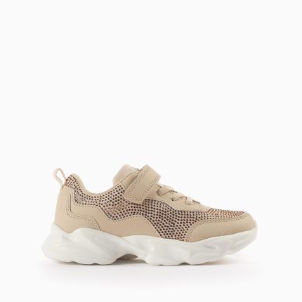 Baskets avec Paillettes Fille 'ZY Superlight Runner', Beige