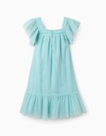 Robe en tulle avec papillons fille, turquoise – Image 2