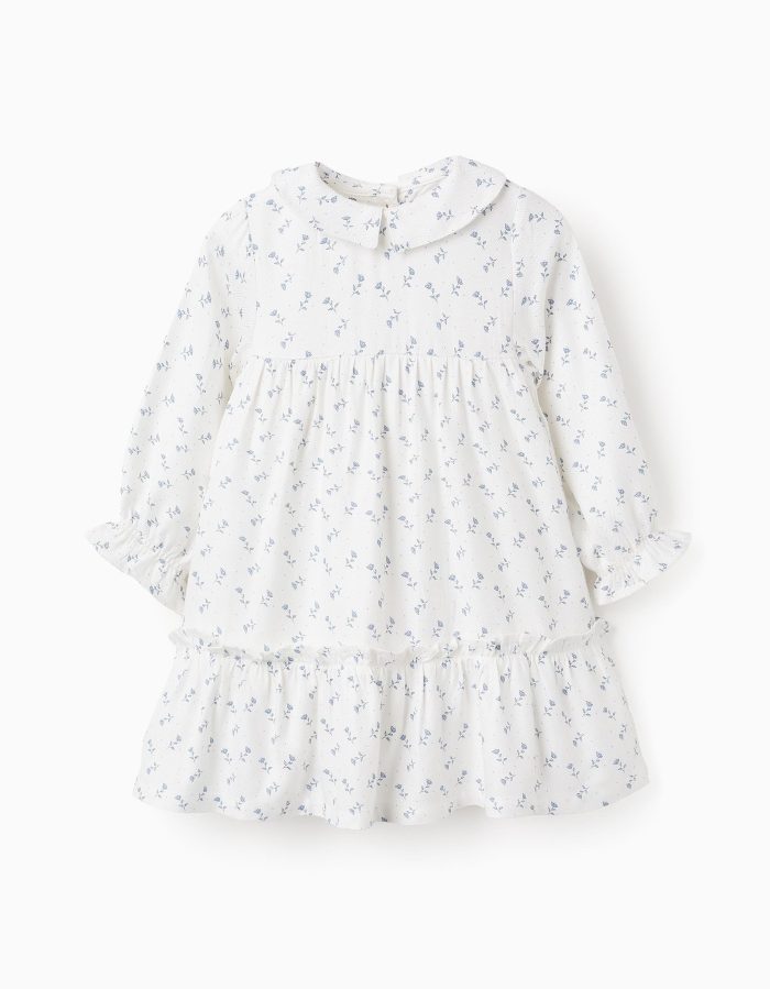 ROBE LS CO TWILL, BLANC, 6/9M – Image 1