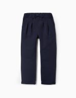 PANTALON POLAIRE, BLEU FONCÉ, 3/4