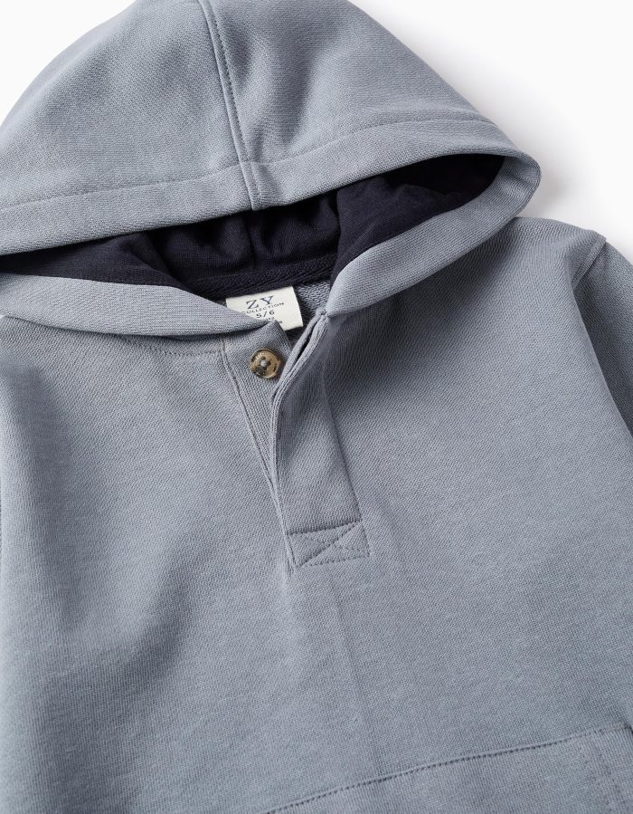 PULL POLAIRE, BLEU, 3/4 – Image 3