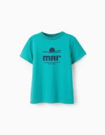 T-shirt en coton garçon 'Sea', vert
