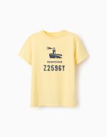 T-shirt en coton pour garçon, jaune