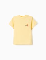 T-shirt en coton bébé garçon 'Sun', jaune