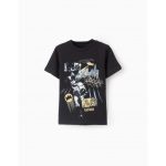 T-shirt en coton garçon 'Batman', noir