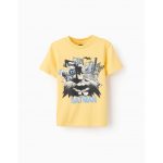 T-shirt en coton garçon 'Batman', jaune