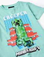 T-shirt en coton garçon 'Minecraft', vert – Image 3