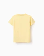 T-shirt en coton pour garçon, jaune – Image 2