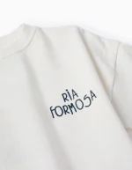 T-shirt Garçon en Coton avec Dos Imprimé 'Ria', Blanc – Image 3