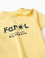 T-shirt en coton bébé garçon 'Lighthouse', jaune – Image 3