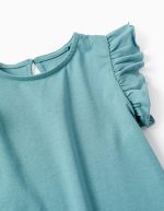 Débardeur à volants fille, vert – Image 3