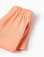 T-shirt + Short Fille 'Summer', Blanc/Corail – Image 5