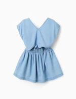 Robe en jean léger pour fille, bleu – Image 3