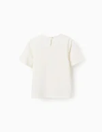 T-shirt Fille en coton 'La Belle Epoque', Blanc – Image 2