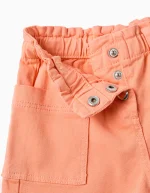 Short taille paperbag pour bébé fille, corail – Image 3