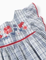 Robe à Carreaux avec Broderie et Volants Fille 'You&Me', Multicolore – Image 4