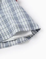 Blouse à Carreaux avec Broderie Fille 'You&Me', Multicolore – Image 5