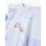 Pyjama en Coton avec Cape en Tulle Fille 'Elsa', Bleu/Blanc – Image 4