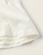 Chemisier à broderie anglaise et volants pour bébé fille, blanc – Image 4