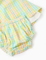 Robe à carreaux et bloomer pour bébé fille « B&S », multicolore – Image 4