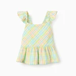 Haut à carreaux en coton pour fille « B&S », multicolore