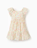 Robe en coton fleurie pour bébé fille, multicolore