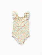 Maillot de bain fleuri à volants pour bébé fille, multicolore