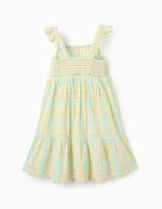 Robe à carreaux et volants pour fille « B&S », multicolore – Image 2