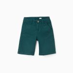Short chino pour garçon « Midi », vert foncé