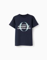 T-shirt manches longues en coton pour garçon « Swedish », bleu