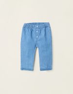 Jean en coton léger pour nouveau-nés, bleu