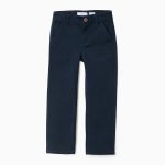 Pantalon chino en sergé pour garçon « Slim Fit », bleu foncé
