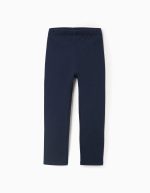Leggings à volants pour fille, bleu foncé