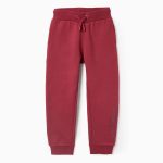 Jogging brossé pour garçon « Stockholm », rouge foncé