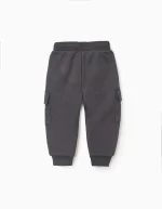 Pantalon de jogging avec poches cargo pour bébé garçon, gris – Image 2
