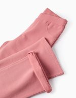 Jeggings évasés brossés pour fille, rose – Image 4