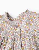 Robe fleurie en coton pour bébé fille, multicolore – Image 3