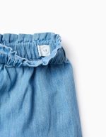 Jean léger à jambe large pour fille, bleu – Image 3