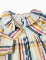 Robe à carreaux en coton pour bébé fille « B&S », multicolore – Image 3