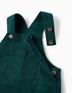 Salopette en jean pour bébé garçon, vert foncé – Image 4